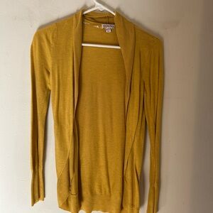 Merona Women's Mustard Open Cardigan Sweater
